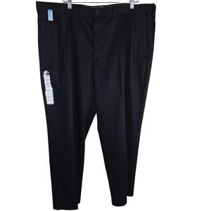 Haggar Black Classic Fit Premium No Iron Khaki Men's Pants 44W X 29L NWT